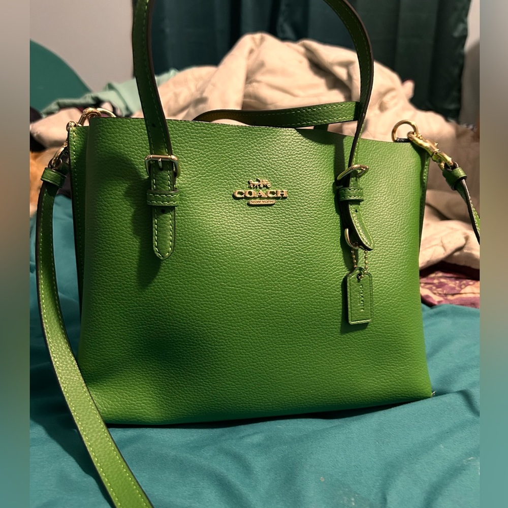 Green Coach Crossbody Bag